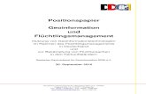 Positionspapier Geoinformation und Flüchtlingsmanagement A.pdfDeutscher Dachverband für Geoinformation e.V. (DDGI) Hügelstraße 15, D-42277 Wuppertal Tel.: 0202 / 4788724 - Fax: