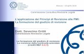 Dott. Severino Gritti - Slides... · Dott. Severino Gritti Commissione Revisione Legale L’applicazione dei Principi di Revisione alle PMI: La formazione del giudizio di revisione