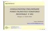 CONSULTAZIONE PRELIMINARE PIANO FAUNISTICO VENATORIO … · 2016-10-28 · Istituti faunistici con finalità pubblica: criticità Zone di Rifugio GESTIONE (3/3) In sintesi, le zone