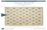 Fannys Windmill - Windham Fabrics Windmill Final.pdf · Fanny's Windmill Designed by L'Atelier Perdu Featuring Elm Cottage by L'Atelier Perdu SIZE: 58" x 58" THIS IS A DIGITAL REPRESENTATION