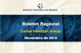 Carlos Hamilton Araújo Novembro de 2010 · Boletim Regional Carlos Hamilton Araújo Novembro de 2010. 2 I. Panorama da Economia Brasileira ... 03 3T 03 1T 04 3T 04 1T 05 3T 05 1T