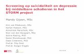 Screening op suïcidaliteit en depressie bij middelbare ... · STORM project Mandy Gijzen, MSc Kim van Ettekoven, MSc Karlijn Heesen, MSc Annemiek Marschalk, MSc Rian van den Boogaart,