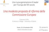 Una modesta proposta di riforma della Commissione Europea...Una modesta proposta di riforma della Commissione Europea Francesco Grillo St Antony’s College –Universityof Oxford