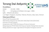 Tonang Dwi Ardyanto · Dokter : S1 (UNS - 1999) PhD : S2 leading to S3 (Tottori Univ Japan - 2006) ... bedah, sarung tangan Sarpras minimal BSL-2, BSC-2A BSL-2, BSC-2A BSL-1 SDM Pelatihan