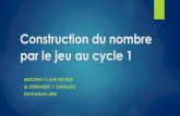 Construction du nombre par le jeu au cycle 1ienhem.etab.ac-lille.fr/files/2020/01/Construction... · Construction du nombre par le jeu au cycle 1 MERCREDI 15 JANVIER 2020 ... Jeu