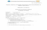 Cyprus Agency of Quality Assurance and Accreditation in ... · Higher Education Republic of Cyprus External Evaluation Report Program of Study ... - Quality Assurance of the Program