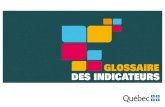 glossairE DEs inDicatEurs - Accueil · 2019-07-04 · Glossaire des indicateurs 15 • les indicateurs de contexte mesurent des facteurs de l’environnement, positifs ou négatifs,