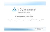 TÜV Rheinland Cert GmbH · 2020-06-07 · 17 TÜV Rheinland Cert GmbH_BU I_Informationsveranstaltung AZAV 2012_frenkel Übergangsvorschriften Akkreditierungs- und Zulassungsverordnung