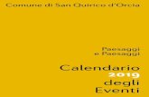 Calendario 2019 degli Eventi - San Quirico d'Orcia€¦ · Calendario tematico degli Eventi San Quirico e dintorni a piedi e in bicicletta Il territorio di San Quirico d’Orcia merita