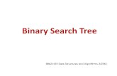 Binary Search Tree - Burapha UniversityBinary Search Tree (BST) •เป น Binary tree ท ม ข อก ำหนดพ เศษเฉพำะต วค อข อม ลของ