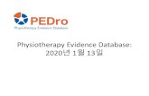 Physiotherapy Evidence Database: 2020년 13일 · 2020-01-08 · Physiotherapy Evidence Database . 6000 1940 1960 1980 2000 2020 O O E 36000 30000 24000 18000 12000 trials reviews