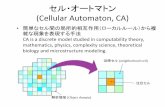 セル・オートマトン (Cellular Automaton, CA) - 配布L.pdfCellular Automata and Muti-Agent System •セル・オートマトンモデル(CA)は，もともと理学的 なところに起源がある．(CA