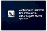 Asistencia en California Resultados de la encuesta para padres · 2016-02-14 · Advertencia: Encuesta telefónica vs. encuesta en línea . 5 . Dado que los padres de habla hispana