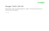 Sage 300 2019 Guide de l'utilisateur de Transactions intersociétés · 2018-08-22 · LaprésenteestunepublicationdeSageSoftware,Inc. ©2018TheSageGroupplcousespartenaires.Tousdroitsréservés.Sage,leslogosSageetles