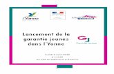 Lancement de la garantie jeunes dans l’Yonne · La mise en œuvre de la Garantie Jeunes repose sur des partenariats locaux indispensables au repérage et à l’accompagnement des