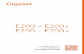 Gigaset E200-E200A / E290-E290A · 2020-04-28 · Gigaset E290-E290A / LUG-Kombi FR fr / A31008-M2901-N101-2-7719 / Cover_front_c.fm / 4/22/20