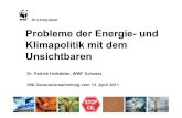 Probleme der Energie- und Klimapolitik mit dem Unsichtbaren · Stromeffizienz und erneuerbare Energien Zusätzliche Stromproduktion und Stromeinsparungen im Jahr 2035 30 TWh 30 TWh