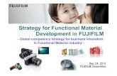 Strategy for Functional Material Development in FUJIFILM · 2017-09-29 · Development Strategy of Functional Materials in Japan 2 Tremblay, J-F., C & En, 91(23), 2013, 10-14 In Japan,