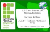 CST em Redes de Computadores · CST em Redes de Computadores Serviços de Rede Aula 04 – Network File System (NFS) Prof: Jéferson Mendonça de Limas Network File System é um sistema