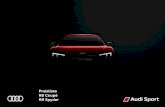 Preisliste R8 Coupé | R8 Spyder - Audi Deutschland · Audi R8 V10 plus Spyder Motor Getriebe Zylinder Hubraum in cm3 Leistung maximal in kW (PS) Drehmoment maximal in Nm Verbrauch1