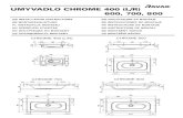 RAVAK a.s. - UMYVADLO CHROME 400 (L/R) 600, …...UMYVADLO CHROME 400 (600, 700, 800 L/R) CHROME 700 CHROME 400 (L/R) CHROME 800 CHROME 600 55 INSTALLATION INSTRUCTIONS MONTAGEANLEITUNG