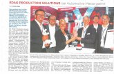 ...EDAG PRODUCTION SOLUTIONS bei Automotive-Messe geehrt Von Volker Nies Zum ersten Mal verlieh die Messe Automotive Engineering Expo(AEE) den AEE Innovation Award. Das Fuldàer Un-