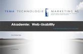 Akademie: Web-UsabilityResearch-Based Web Design & Usability Guidelines; Michael O. Leavitt, Ben Shneiderman Designing Web Usability: The Practice of Simplicity; Jakob Nielsen Mobile