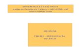 UNIVERSIDADE DE SÃO PAULO Núcleo de Estudos daViolência ... · Tocantins 1207014 158 13,1 Ocorrências de Homicídio Doloso População 2002 Unidades da Federação SEM INFORMAÇÃO
