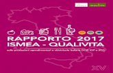 RAPPORTO 2017 - Città del Vino RAPPORTO 2017 ISMEA - QUALIVITA sulle produzioni agroalimentari e vitivinicole italiane DOP, IGP e STG STAMPATO SU CARTA RICICLATA 100% cyclus offset.