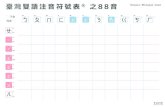 臺灣雙語注音符號表® 之88音 Taiwan's BILingual Chart · 2020-03-13 · 臺灣雙語注音符號表® 之88音 子音 母音 Taiwan's BILingual Chart /p/ 2 /m/ 3 /f/ 4 /b