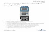 Transmisores Micro Motion serie 3000 con tecnología MVD · 2020-03-28 · Hoja de datos del producto PS-00610, Rev J Marzo 2019 Transmisores Micro Motion™ serie 3000 con tecnología