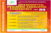 THAI SOCIETY for PEDIATRIC ENDOCRINOLOGYthaipedendo.org/wp-content/uploads/2018/10/PosterA...Poster สมาคมต่อมไร้ท่อ_IPEC 89.indd Created Date: 10/22/2018