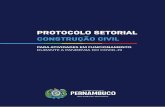 PROTOCOLO SETOR construcaoCivil · 2020-06-05 · PROTOCOLO SETORIAL CONSTRUÇÃO CIVIL Este documento visa estabelecer uma série de recomendações para a aplicação de medidas