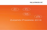 QUNDIS Zubehoer-Preisliste 2016 QDC V2.0 Stand 18022016 … · 2017-12-11 · Zubehör-Preisliste 2016 V2.0 - gültig ab 01.03.2016 - Stand 02/2016 Es gelten unsere Liefer- und Montagebedingungen,