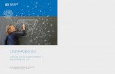 UNIVERSIKUM - Zürich€¦ · Mathe konstruktiv Kunst – ein Erfindungslabor! Fantasieräume ... Das Genie der Natur – Magie der Bewegung (Kurs für Mädchen) Robotik Experimente