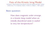 Fate of the Kinetic Ising Modelphysics.bu.edu/~redner/482/13/redner-slides.pdf · Fate of the Kinetic Ising Model Basic question: How does magnetic order emerge in a kinetic Ising