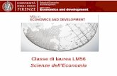 Classe di laurea LM56 Scienze dell’Economia€¦ · Collaborazione con Syracuse University di Firenze Alcuni corsi di ED presso la SUF Studenti della SUF che ... acquisite anche
