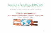 Cursos Online EDUCA · Empreendedorismo Social desde formulações de conceitos até suas raízes históricas, principais características, cases de sucesso e oportunidade e dificuldades