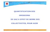 QUANTIFICATION DES EMISSIONS DE GAZ A EFFET DE ......2010/02/02  · Quantification des émissions Quantification des EMISSIONS DES GAZ A EFFET DE SERRE (CO2, CH4, N2O, HFC, PFC, SF6),