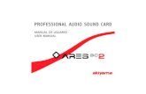 PROFESSIONAL AUDIO SOUND CARD - DJMania SC2 20101129.… · 13. Accesorios. No deposite o instale el equipo sobre superficies o estructuras inestables. El aparato podría precipitarse