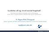 V. Signe Pihl-Thingvad · Virksomhedens sociale kapital er den egenskab som sætter ... (Lav social kapital) 0,37 % 0,69 % 2,14 % 2,58 % 0,07 % ... virksomhedens samlede strategi