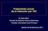 Tratamiento actual de la Infección por VIHTratamiento de la Infección por VIH Tratamiento antirretroviral: - Monoterapia - Biterapia - Tratamiento antirretroviral de gran actividad