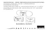 BAMBO JUNO BA 186593 · 1 bambo/juno montage- und bedienungsanleitung installation and operating instructions istruzioni per il montaggio e l‘uso instructions de montage et mode