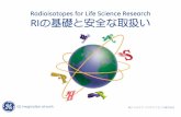Radioisotopes for Life Science Research RIの基礎と …...2/ GE Healthcare Bio-Sciences KK RI（Radioisotope)の基礎： 放射線、核種、物性、カタログ表記 化合物の分解と安定性