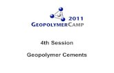 4th Session Geopolymer Cements - Geopolyme… · Poly(sialate-disiloxo) geopolymeric cement Based on geological raw-materials ... -TECTO-cements patented (1994) by Holderbank (CH)