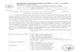 Janata Sahakari Bank Ltd., Pune · 8/14/2019  · 4. Smt. Shantaben Tulsidas Bhanushali 5. Shri. Tarun Tulsidas Bhanushali 6. Mast. Jitendra Ashok Rajpurohit ( Since Minor ) All are