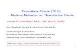 Theoretische Chemie (TC II) { Moderne Methoden …...Theoretische Chemie (TC II) { Moderne Methoden der Theoretischen Chemie eLecture 12: CI-Verfahren { Full CI, CISD, MCSCF, CASSCF