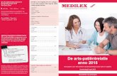 De arts-patiëntrelatie anno 2015 - Congressen voor zorg ... · Onafhankelijke nascholing voor zorgprofessionals Medilex organiseert jaarlijks 50 tot 60 onafhankelijke congressen