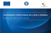 INSTRUMENTE STRUCTURALE 2014-2020 în ROMÂNIA...În scopul asigurării unei identită˛i vizuale armonioase și pentru respectarea unitară a regulilor privind vizibilitatea, Manualul