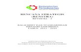 RENCANA STRATEGIS (RENSTRA) · rencana strategis (renstra) revisi ke - 3 balai riset dan standardisasi industri samarinda tahun 2015 – 2019 kementerian perindustrian r.i. badan